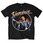 Jimi Hendrix: Unisex T-Shirt/Script Circle (Large)