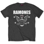Ramones: Unisex T-Shirt/1974 Eagle (Charcoal Grey) (X-Large)