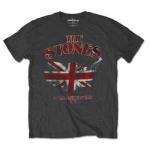 The Rolling Stones: Unisex T-Shirt/Union Jack US Map (Large)