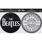 The Beatles: Turntable Slipmat Set/Drop T Logo & Sgt Pepper Drum (Retail Pack)
