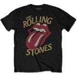 The Rolling Stones: Unisex T-Shirt/Vintage Typeface (Medium)
