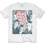 The Police: Unisex T-Shirt/Half-tone Faces (Medium)