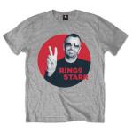 Ringo Starr: Unisex T-Shirt/Peace Red Circle (Small)