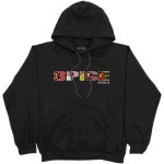 The Spice Girls: Unisex Pullover Hoodie/Spice Logo (Black) (X-Large)