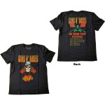 Guns N Roses: Guns N` Roses Unisex T-Shirt/UK Tour `87 (Black) (Back Print) (Large)