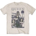 Queen: Unisex T-Shirt/Vintage Frame (Sand) (Small)