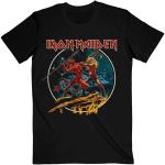 Iron Maiden: Unisex T-Shirt/Number Of The Beast Run To The Hills Circular (Small)