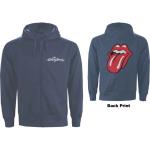 The Rolling Stones: Unisex Zipped Hoodie/Classic Tongue (Back Print) (Small)