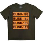 Blink-182: Unisex T-Shirt/Log Repeat (Small)