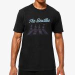 The Beatles: Unisex Hi-Build T-Shirt/Crossing Silhouettes (Small)
