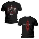 Slipknot: Unisex T-Shirt/Paul Gray (Back Print) (X-Large)