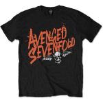 Avenged Sevenfold: Unisex T-Shirt/Orange Splatter (Small)