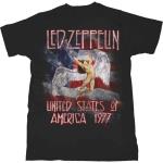 Led Zeppelin: Unisex T-Shirt/Stars N` Stripes USA `77. (Medium)