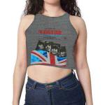 The Beatles: Ladies Vest T-Shirt/The Beatles Story (Cropped/Hotfix) (X-Large)