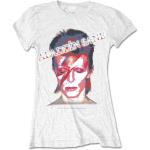 David Bowie: Ladies T-Shirt/Aladdin Sane (Medium)