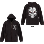 Iron Maiden: Unisex Zipped Hoodie/Eddie Axe (Back Print) (X-Large)