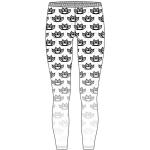 Five Finger Death Punch: Ladies Fashion Leggings/Knuckleduster (Large to X-Large)