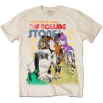 The Rolling Stones: Unisex T-Shirt/Mick & Keith Watercolour Stars (X-Large)