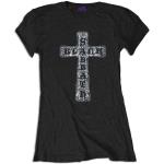 Black Sabbath: Ladies T-Shirt/Cross (Embellished) (X-Large)