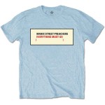 Manic Street Preachers: Unisex T-Shirt/Everything Must Go (Blue) (Small)
