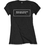 Manic Street Preachers: Ladies T-Shirt/Everything Must Go Monochrome (Medium)