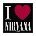 Nirvana: Standard Woven Patch/I Love Nirvana
