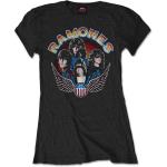 Ramones: Ladies T-Shirt/Vintage Wings Photo (Large)