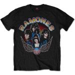 Ramones: Unisex T-Shirt/Vintage Wings Photo (Small)