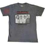 Queen: Unisex T-Shirt/Bo Rhap Photo (Wash Collection & Sleeve Print) (Medium)