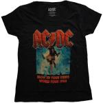 AC/DC: Ladies T-Shirt/Blow Up Your Video (Small)