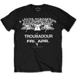 Guns N Roses: Guns N` Roses Unisex T-Shirt/Troubadour Flyer (Medium)