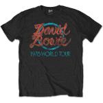 David Bowie: Unisex T-Shirt/1978 World Tour (Small)