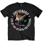 Jimi Hendrix: Unisex T-Shirt/Atlanta Pop Festival 1970 (Large)