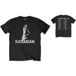 Kasabian: Unisex T-Shirt/Ultra Face 2004 Tour (Back Print) (Small)