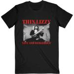 Thin Lizzy: Unisex T-Shirt/Live & Dangerous (Large)