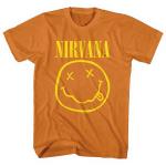 Nirvana: Unisex T-Shirt/Yellow Happy Face (Medium)