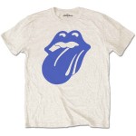 The Rolling Stones: Unisex T-Shirt/Blue & Lonesome 1972 Logo (Natural) (Small)
