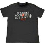 The Rolling Stones: Unisex T-Shirt/Sixty It`s only R&R but I like it (Foiled) (Medium)