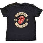 The Rolling Stones: Unisex T-Shirt/Sixty Biker Tongue (Suede Flock) (XX-Large)