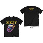 The Rolling Stones: Unisex T-Shirt/Sixty Cyberdelic Tongue (Back Print) (Medium)