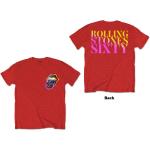The Rolling Stones: Unisex T-Shirt/Sixty Gradient Text (Back Print) (X-Large)
