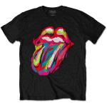 The Rolling Stones: Unisex T-Shirt/Sixty Brushstroke Tongue (Large)