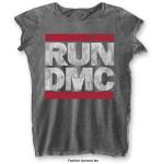Run DMC: Ladies T-Shirt/DMC Logo (Burnout) (Medium)