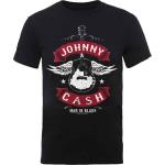 Johnny Cash: Unisex T-Shirt/Winged Guitar (Small)