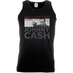 Johnny Cash: Unisex Vest T-Shirt/Studio Shot (Large)
