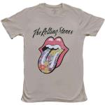 The Rolling Stones: Unisex T-Shirt/Flowers Tongue (Large)