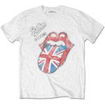 The Rolling Stones: Unisex T-Shirt/Vintage British Tongue (Soft Hand Inks/Retail Pack) (Small)