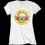 Guns N Roses: Guns N` Roses Ladies T-Shirt/Classic Bullet Logo (Skinny Fit) (Small)