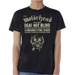 Motörhead: Unisex T-Shirt/Deaf Not Blind (Medium)