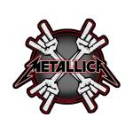 Metallica: Standard Woven Patch/Metal Horns